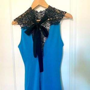 Cute blue cocktail dress